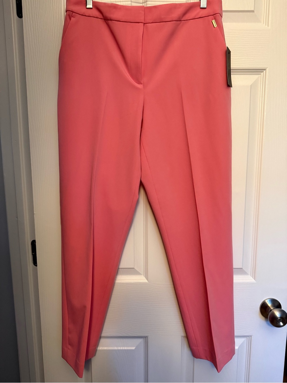 Tommy Hilfiger NWT Women’s Pink Tailored Sloane Ankle Pants sz 12